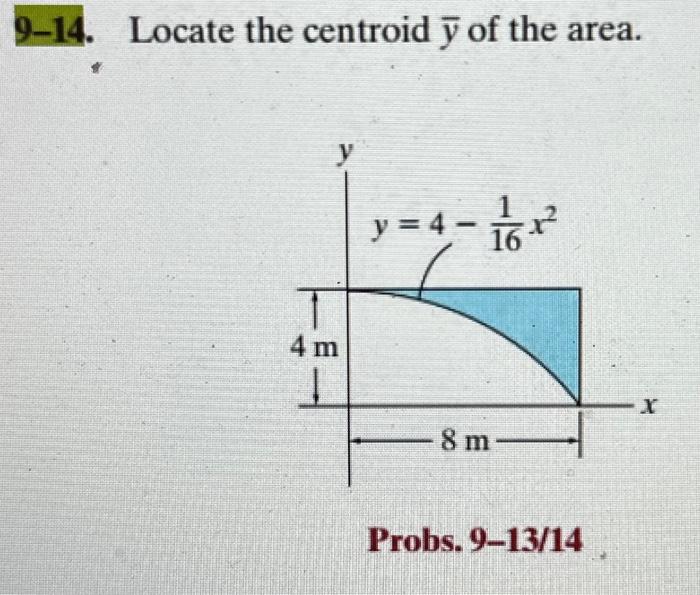 6 6 Locate The Centroid Y Of The Area Y Br 63588