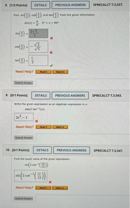 Solved Do not solve the gray box. just the one below it with | Chegg.com