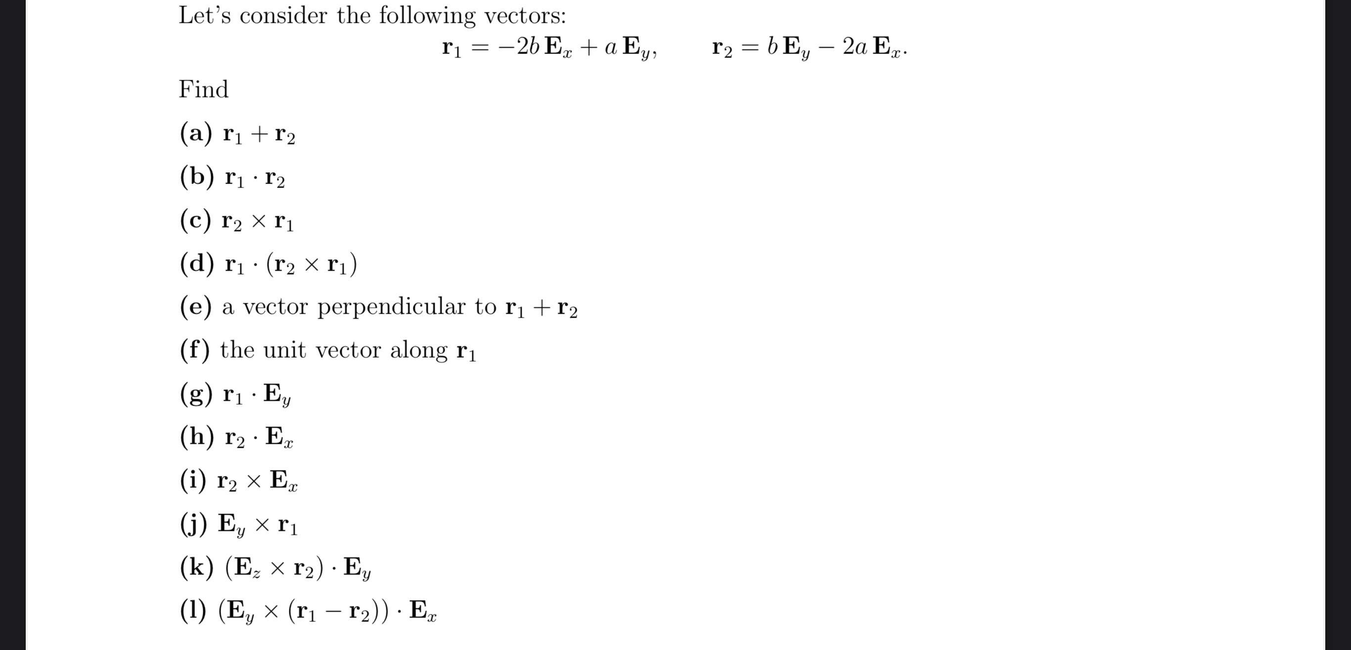 Solved Let's consider the following | Chegg.com