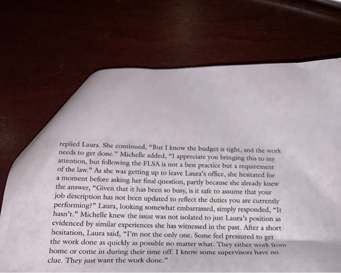 Solved 1.how would you determine Laura position