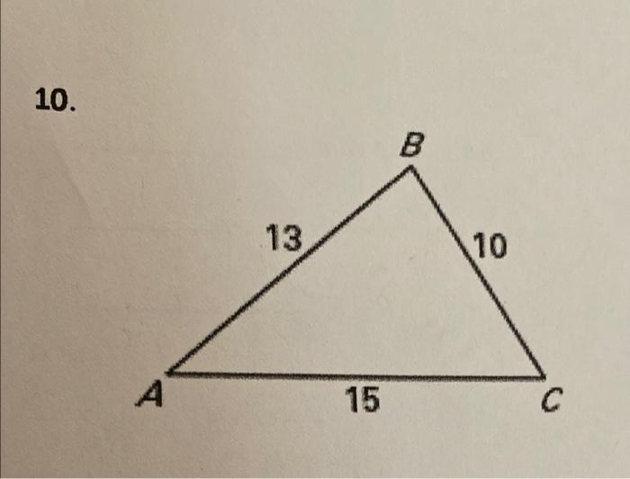 Solved This Is Law Of Cosines To Solve The Following Chegg Com