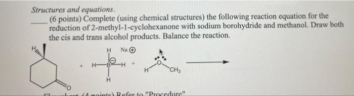 Solved Structures and equations. (6 points) Complete (using | Chegg.com