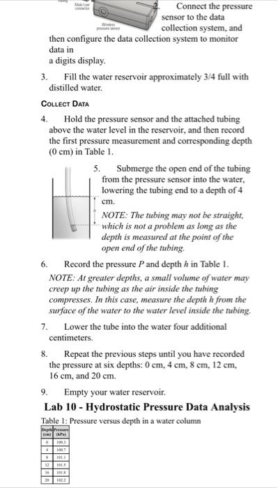 Solved NAME PERIOD 1. HYDROSTATIC PRESSURE STRUCTURED | Chegg.com