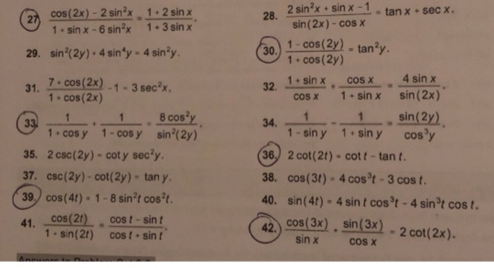 Solved Cos 2x 2 Sinx 1 2 Sin X 1 Sin X 6 Sinx 1 3 Chegg Com