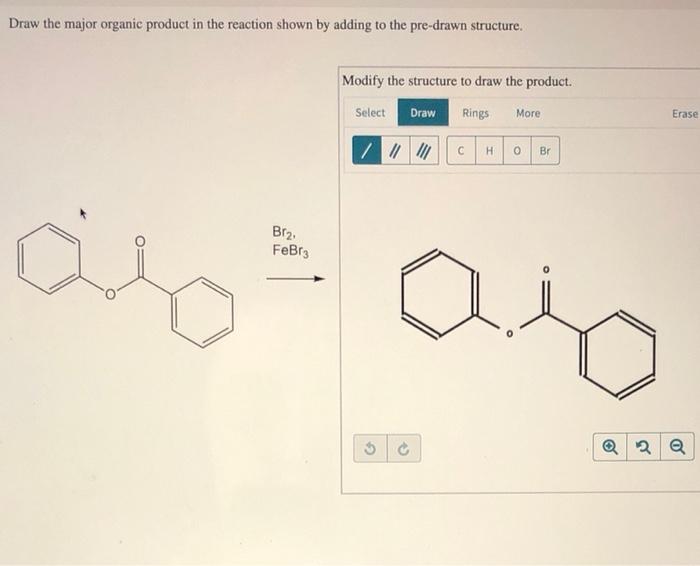 Solved Draw the major organic product in the reaction shown | Chegg.com
