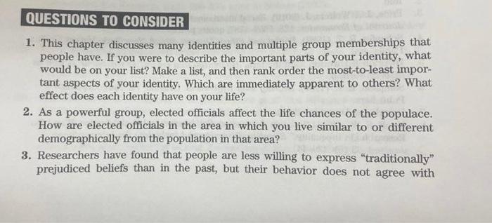 Solved 1. This chapter discusses many identities and | Chegg.com
