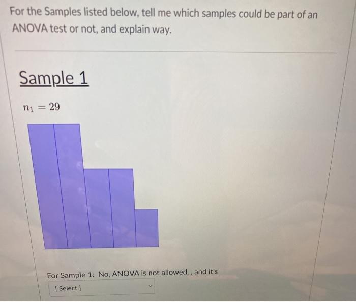 Solved For the Samples listed below, tell me which samples | Chegg.com