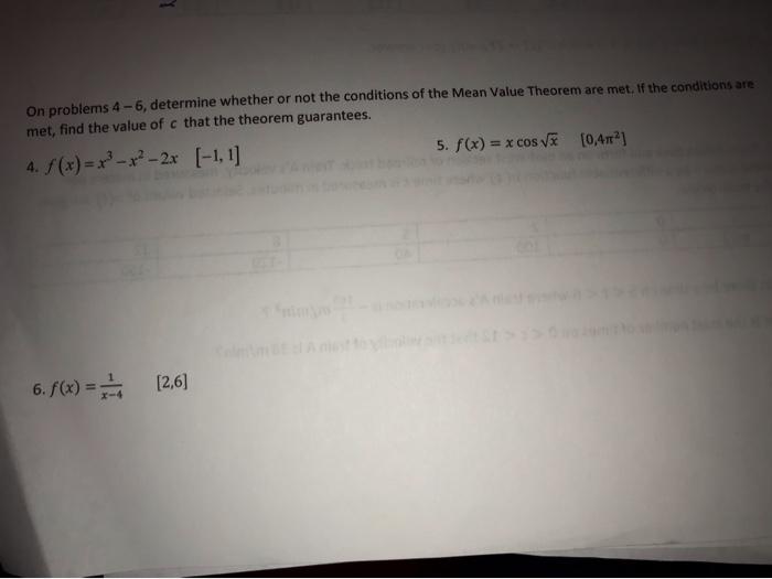 Solved On problems 4 -6, determine whether or not the | Chegg.com