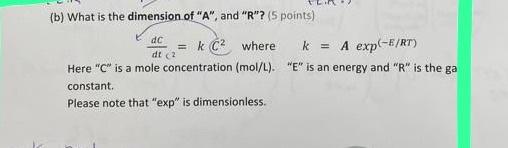 Solved (b) What is the dimension of 
