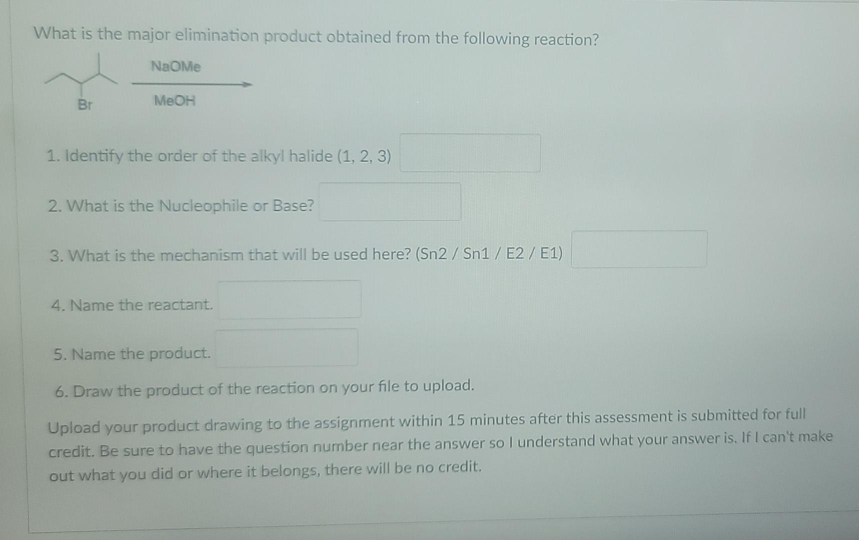 Solved What is the major elimination product obtained from | Chegg.com