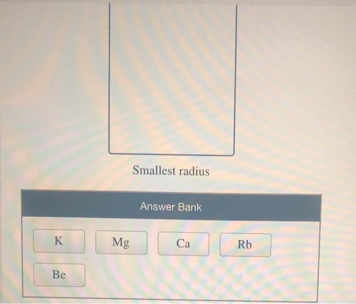 Solved Arrange these elements according to atomic radius. | Chegg.com