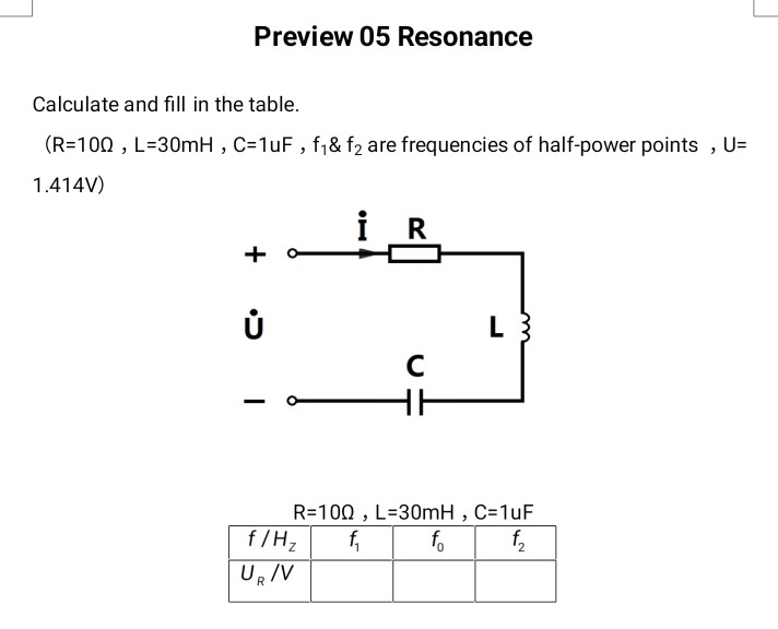 Solved 04 Power Factor Improvement 1. Finish the experiment