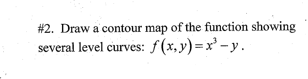 #2. ﻿Draw a contour map of ﻿the function | Chegg.com