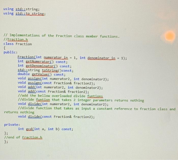 Solved using std::string; using std::testcing; // | Chegg.com