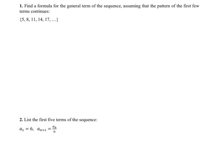 Solved 1 and 2, please show ALL work so I can see where | Chegg.com