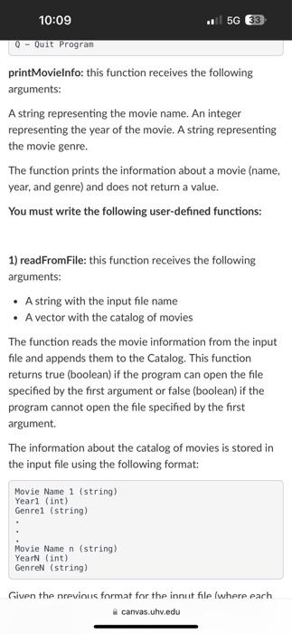 Solved Problem: You are asked to create a program for | Chegg.com