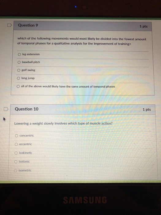 Solved Question 9 1 pts which of the following movements | Chegg.com