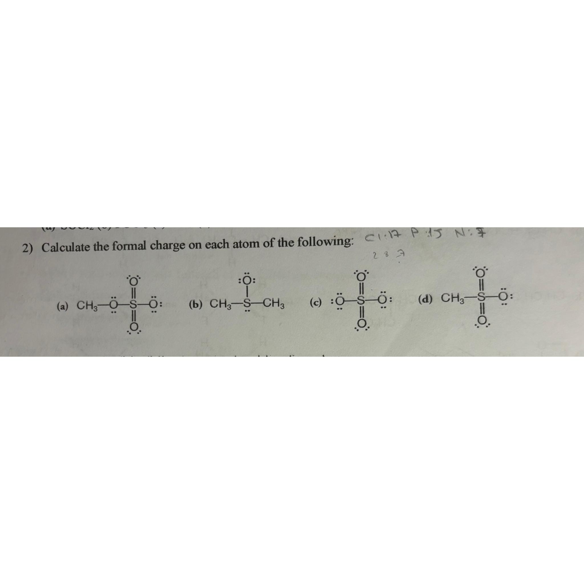 how to calculate a charge of an atom