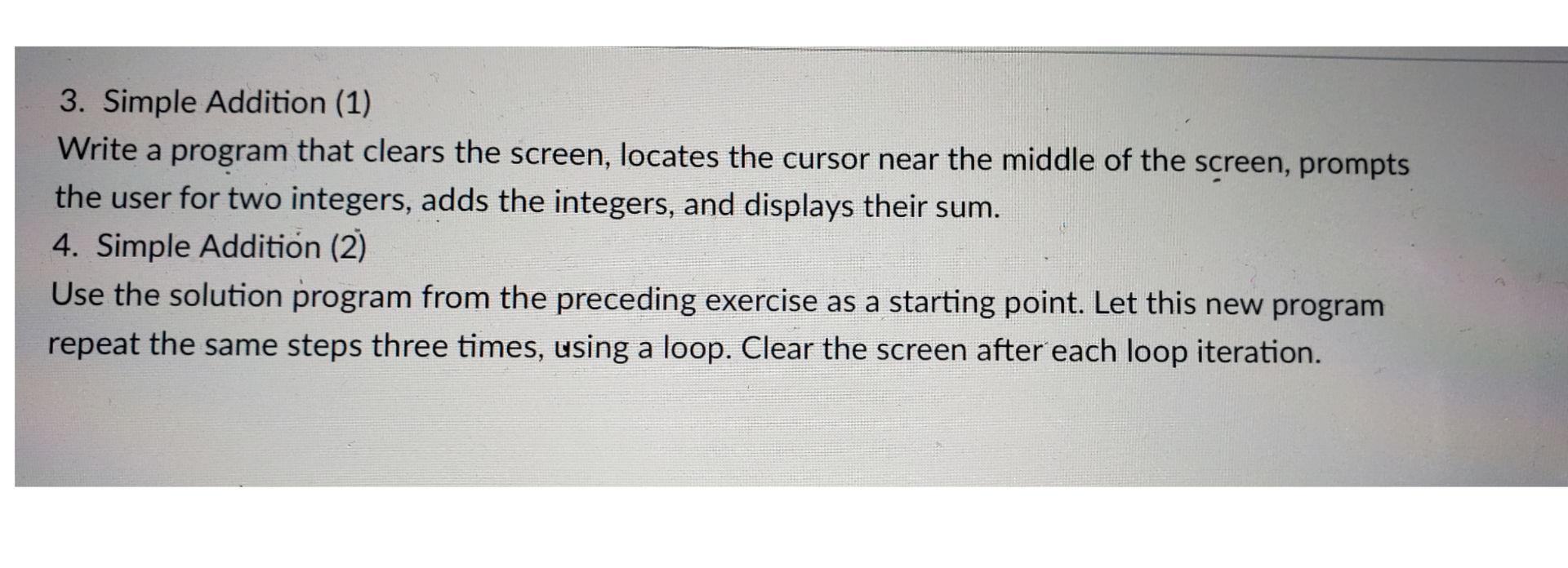 Solved ASSEMBLY LANGUAGE These are the instructions for the | Chegg.com