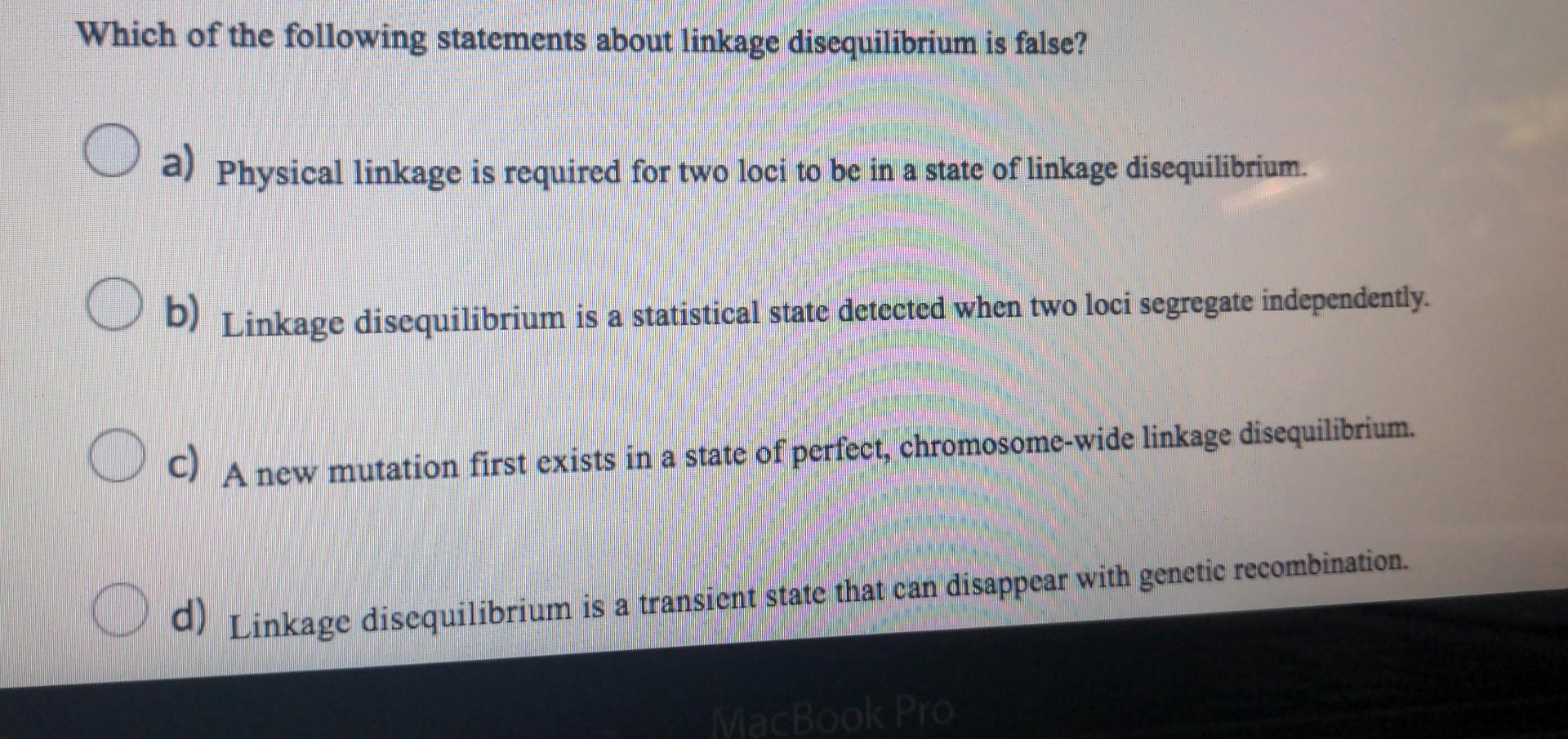 Solved Which of the following statements about linkage | Chegg.com