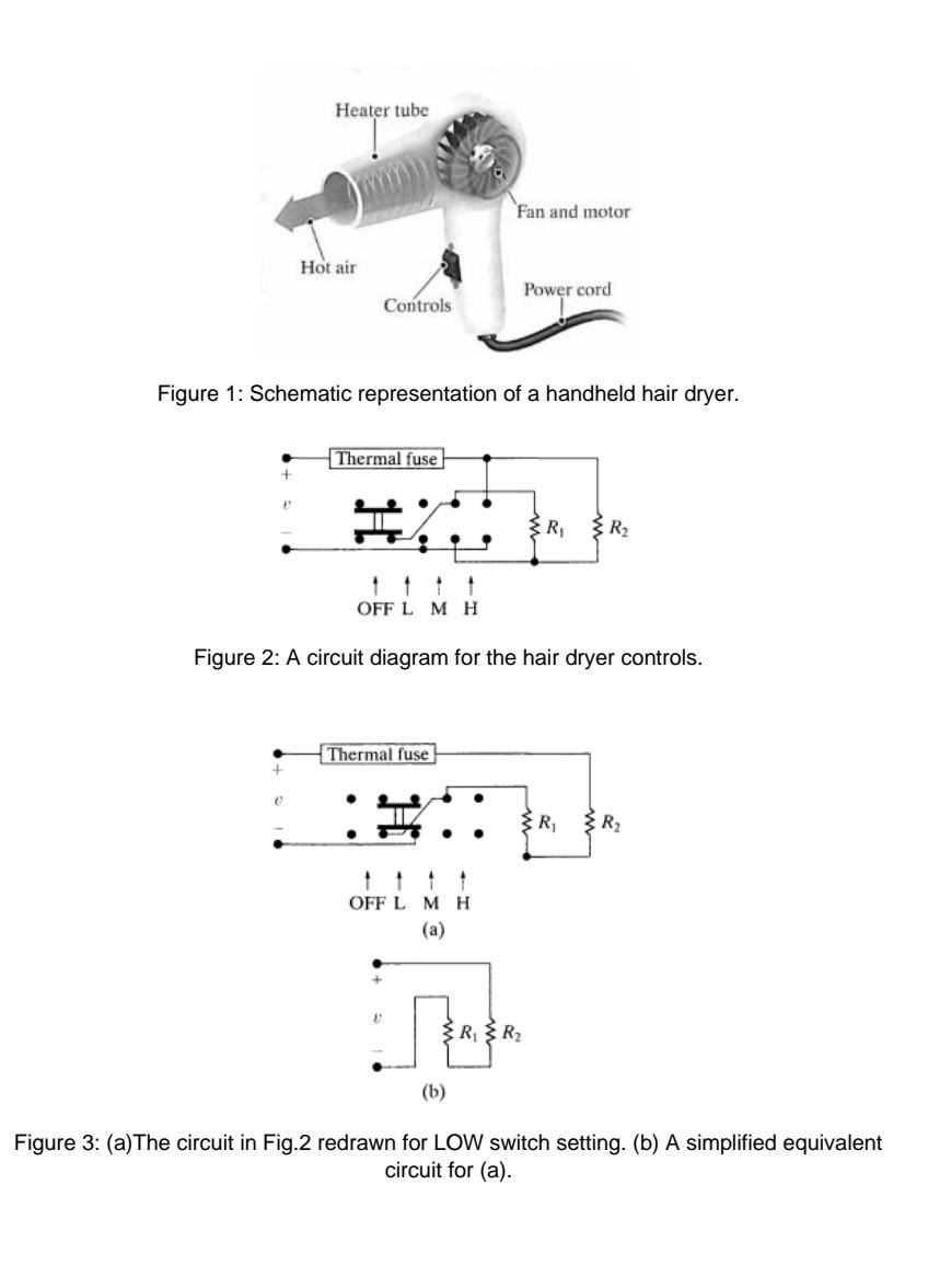 Solved If a third resistor is added to the hair dryer