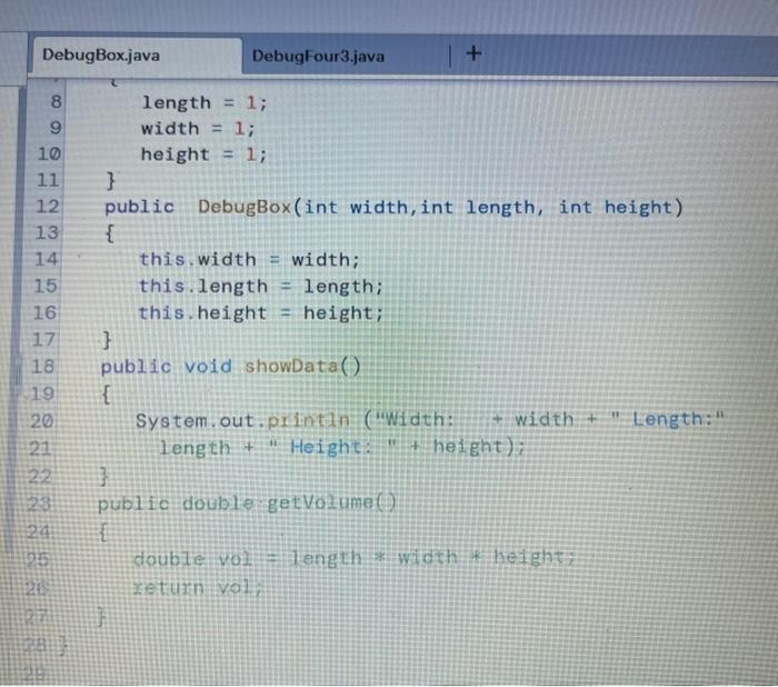 Solved Soubte vol = Iength wioth Aheight: return vol,sandbox | Chegg.com