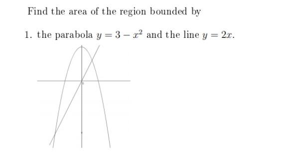 Solved Find The Area Of The Region Bounded By 1 The Chegg Com