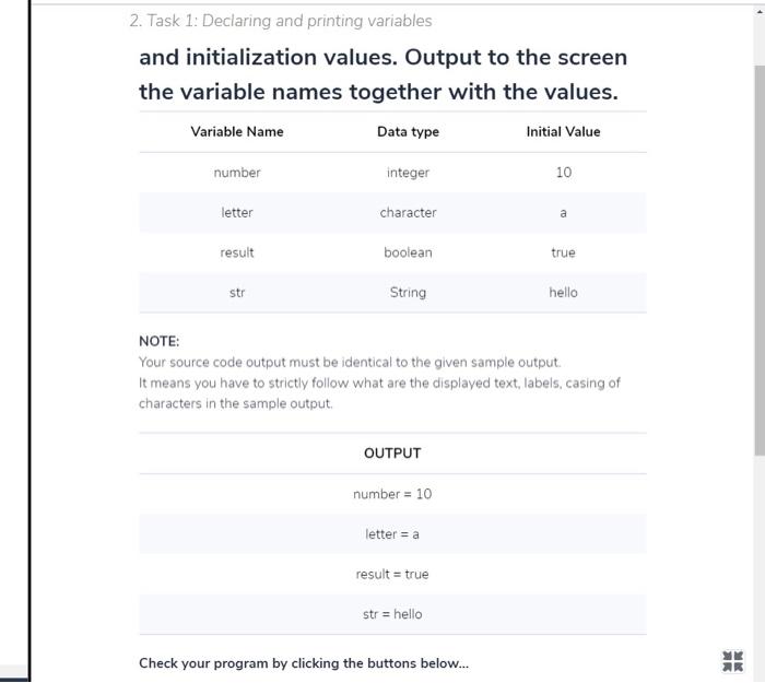 Solved Given the table below, declare the following | Chegg.com