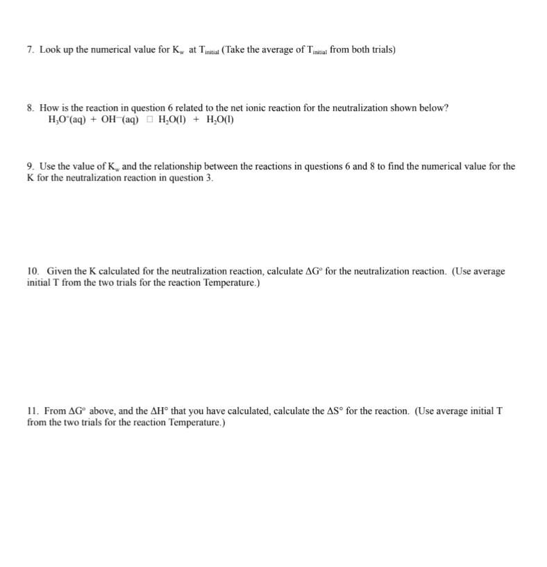 Solved Data and Calculations: Calculations (Show all your | Chegg.com