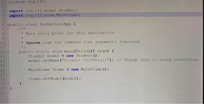 This is a Java coding question. I've included the | Chegg.com
