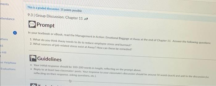 Solved In your textbook or eBook, read the Management in | Chegg.com