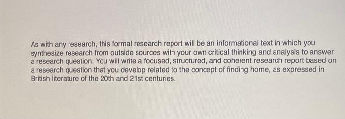 is the text a research report an essay