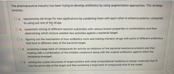 Solved The pharmaceutical industry has been trying to | Chegg.com