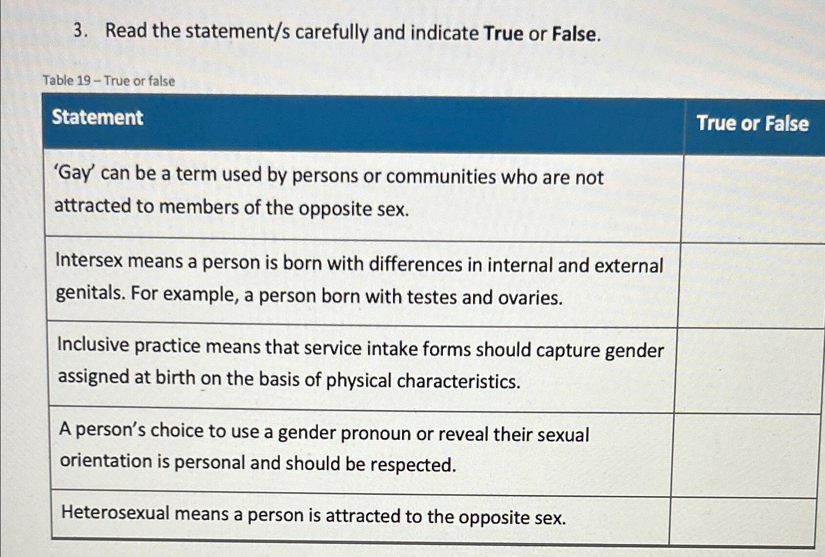 Solved Read the statement s carefully and indicate True or Chegg