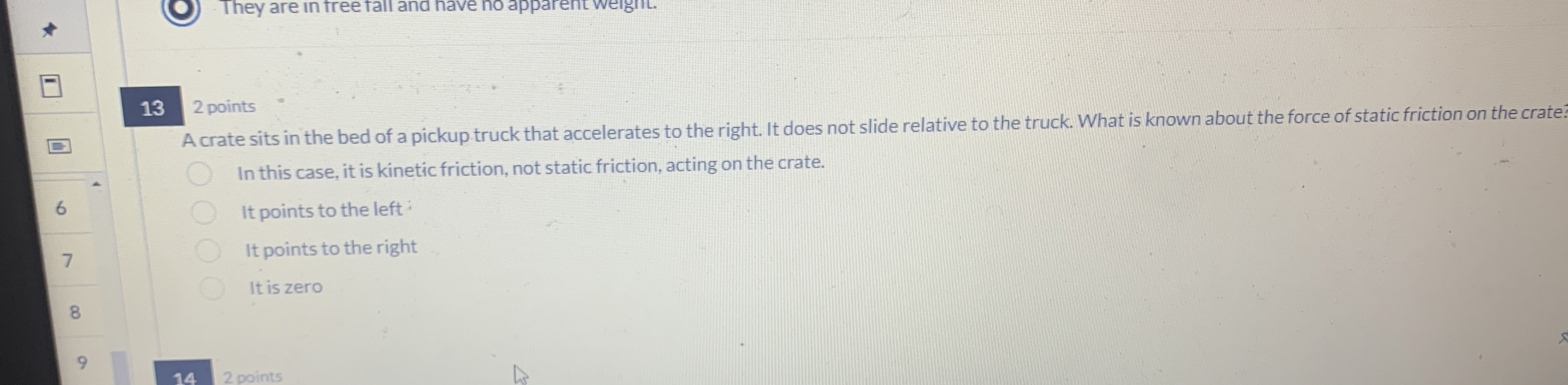Solved 132 ﻿pointsA crate sits in the bed of a pickup truck