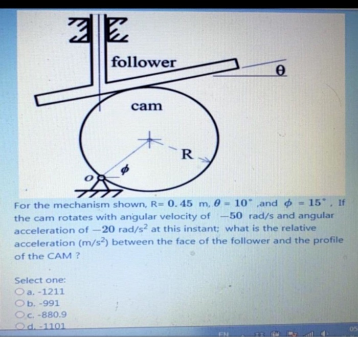 15 For The Mechanism Shown R 0 55 M 0 10 An Chegg Com