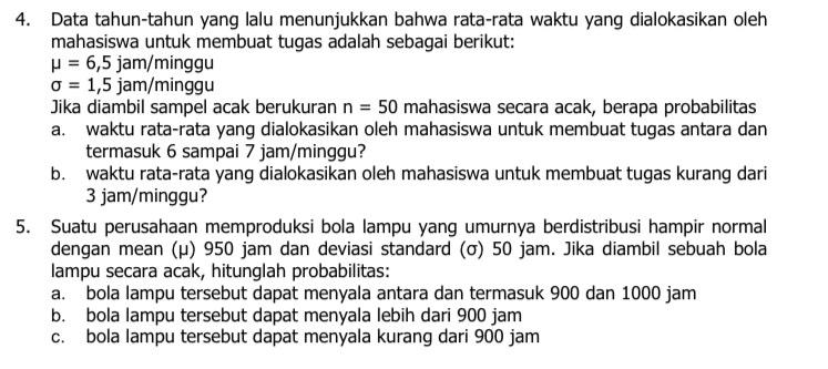 Solved Data tahun-tahun yang lalu menunjukkan bahwa | Chegg.com