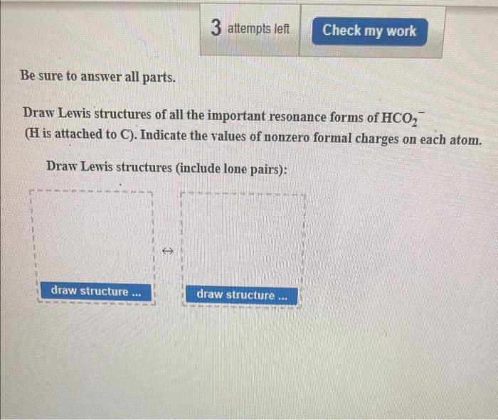 Solved 3 attempts left Check my work Click the draw | Chegg.com