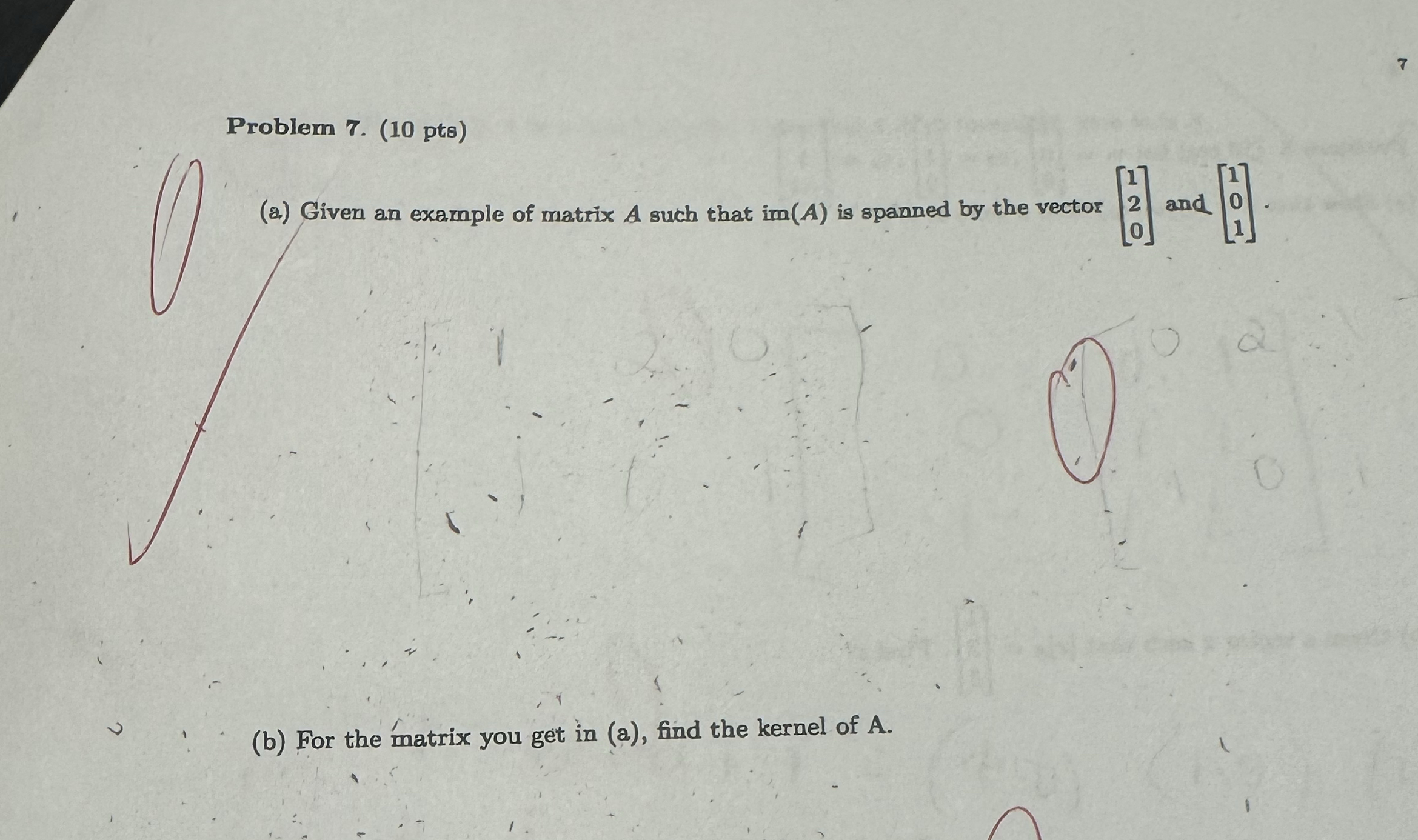 Solved Problem 7. (10 ﻿pts)(b) ﻿For the matrix you get in | Chegg.com