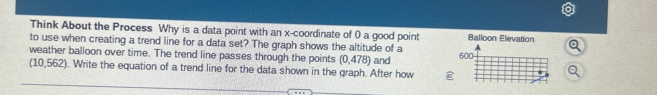 Solved Think About the Process Why is a data point with an | Chegg.com
