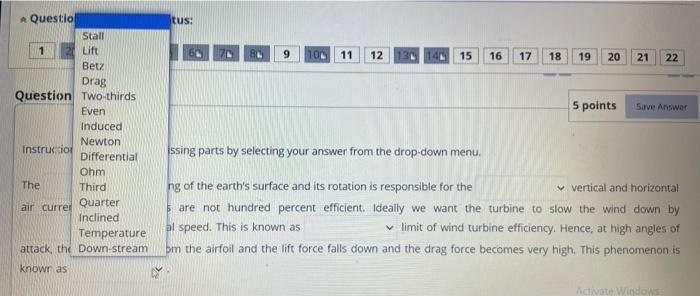 Solved Question 16 5 points Save Answer Instructions: | Chegg.com