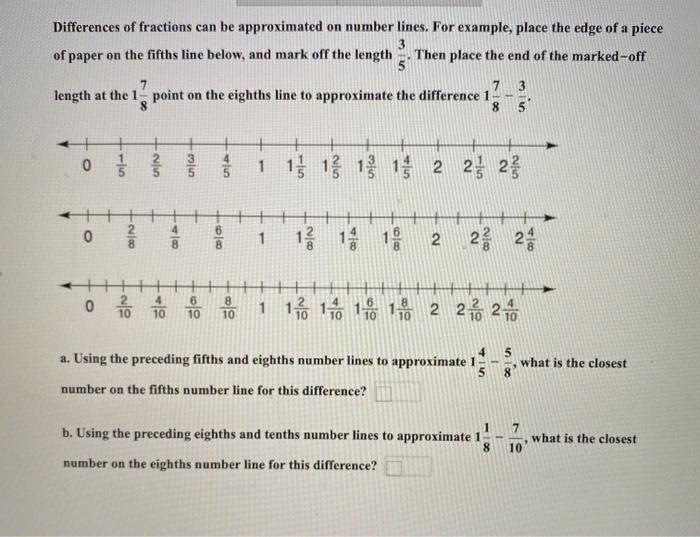 Solved Differences of fractions can be approximated on | Chegg.com