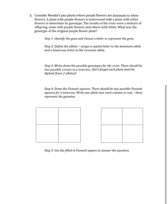 Solved Name: Bio 105: Genetics Practice Problems Part! | Chegg.com