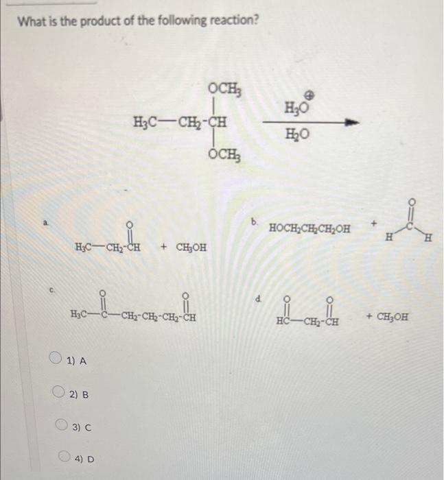 Solved Which of the following compounds are acetals? 1 II IV | Chegg.com