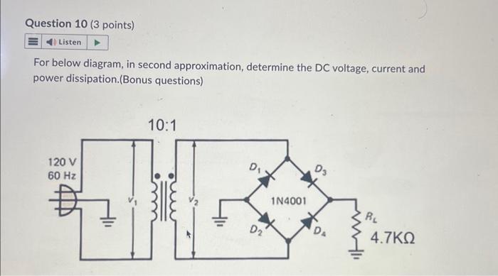 Solved For below diagram, in second approximation, determine | Chegg.com