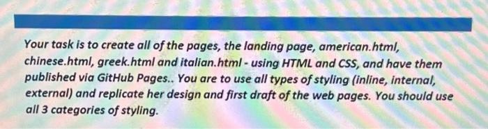 Solved using html/css to complete the following code, the | Chegg.com
