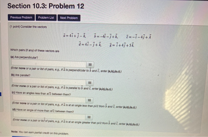 Solved Section 10.3: Problem 11 Previous Problem Problem | Chegg.com