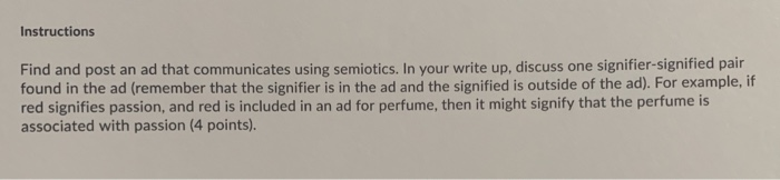 Signifier Ad Examples Solved Instructions Find and post an ad that communicates | Chegg.com