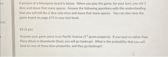 Solved A picture of a Monopoly board is below. When you play | Chegg.com