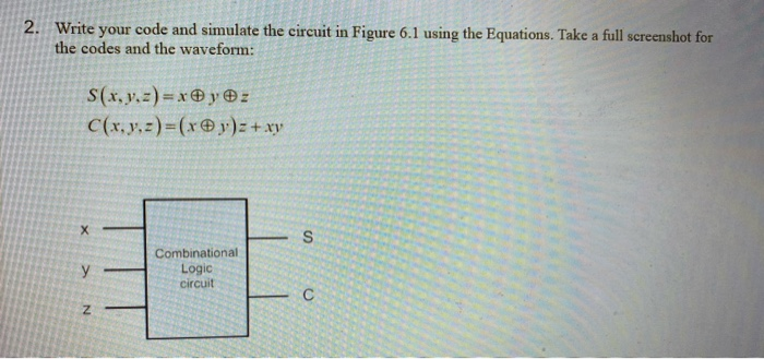 2. Write your code and simulate the circuit in Figure | Chegg.com